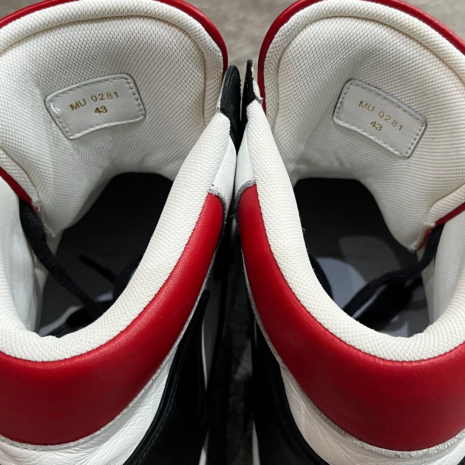 CELINE セリーヌ 21SS CT-01 ハイカット スニーカー レッド/ホワイト  