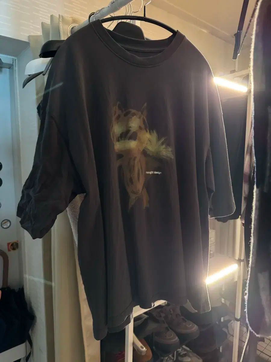 2 注記 オード キャット Tシャツ チャコールグレー