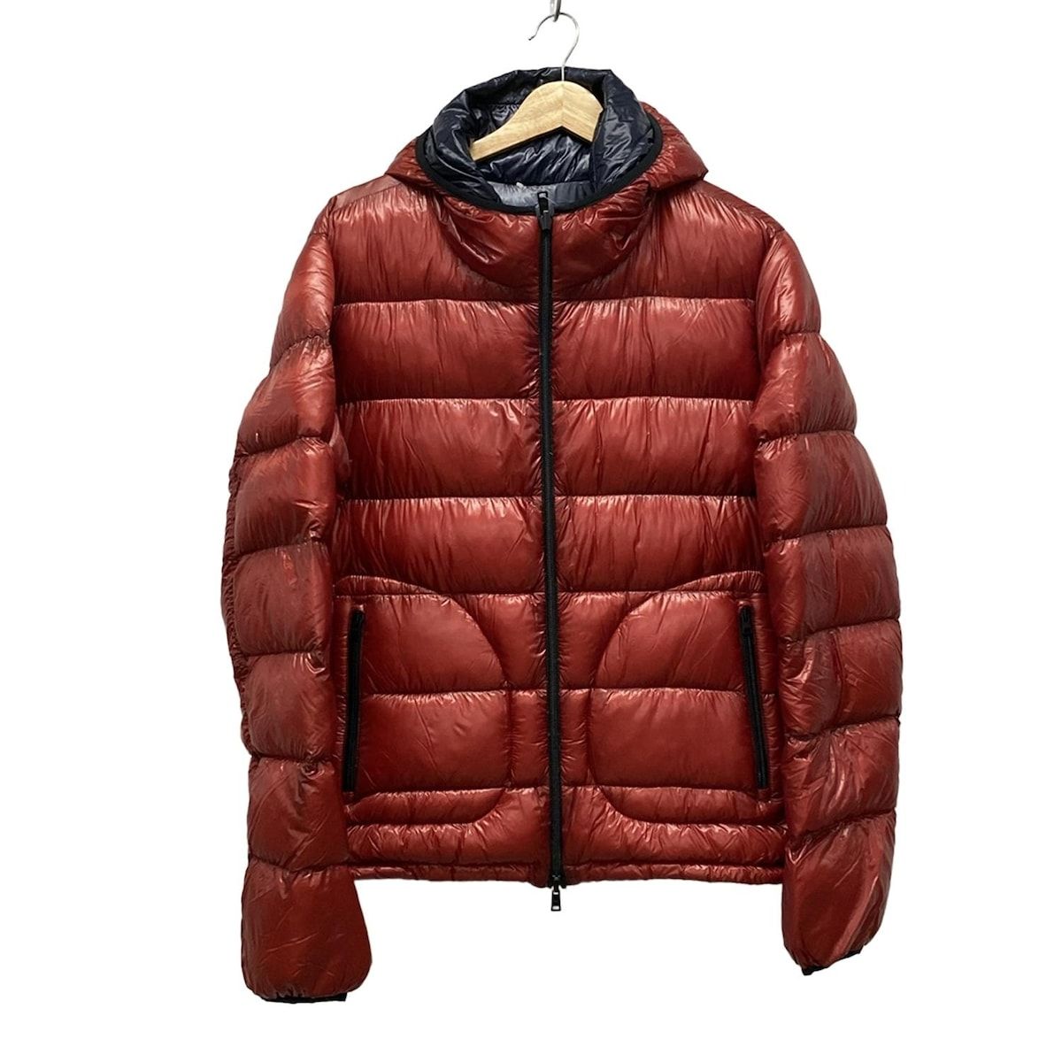 HERNO(ヘルノ) ブルゾン サイズ48 M メンズ - レッド×ダーク