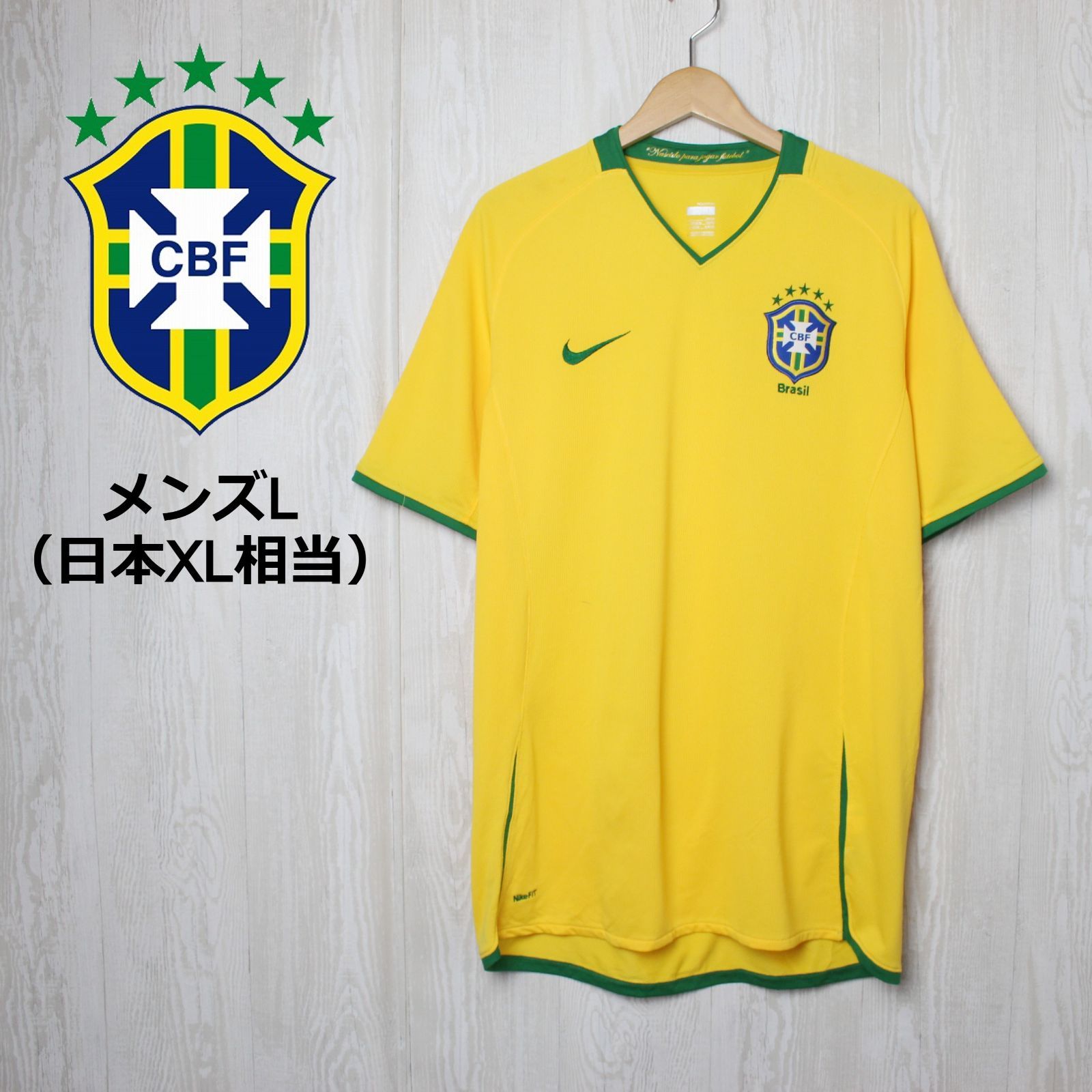 海外輸入】サッカーブラジル代表 ユニフォーム メンズL(日本XL) 美品