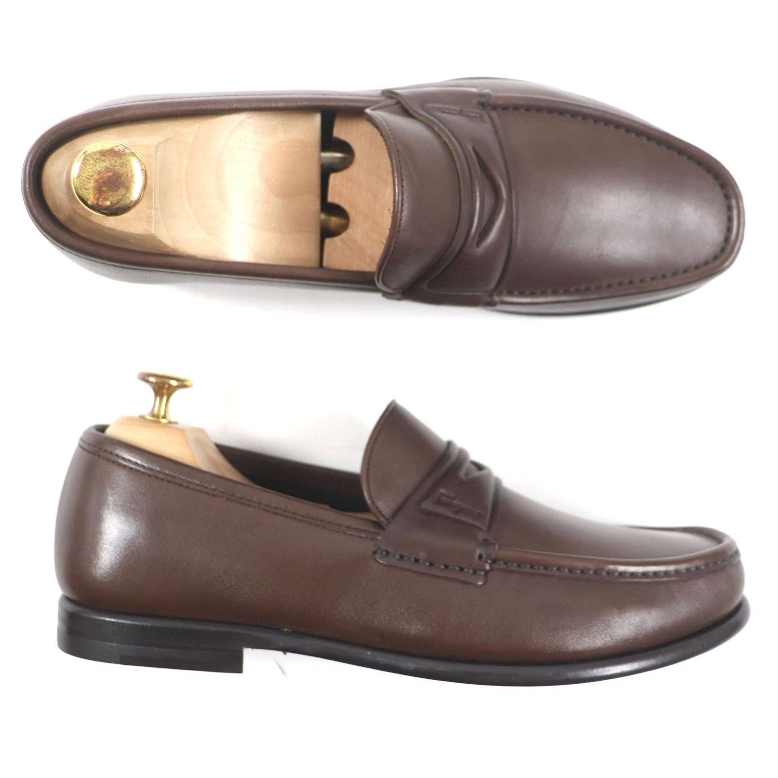H*G様 新品Salvatore Ferragamo ダークブラウン ローファー 中古・古着通販】Salvatore Ferragamo (サルヴァトーレ