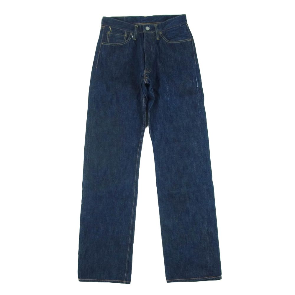 ジェットリンク JETT RINK ストレート デニム パンツ インディゴ ボタンフライ インディゴブルー系 W31 L35【中古】