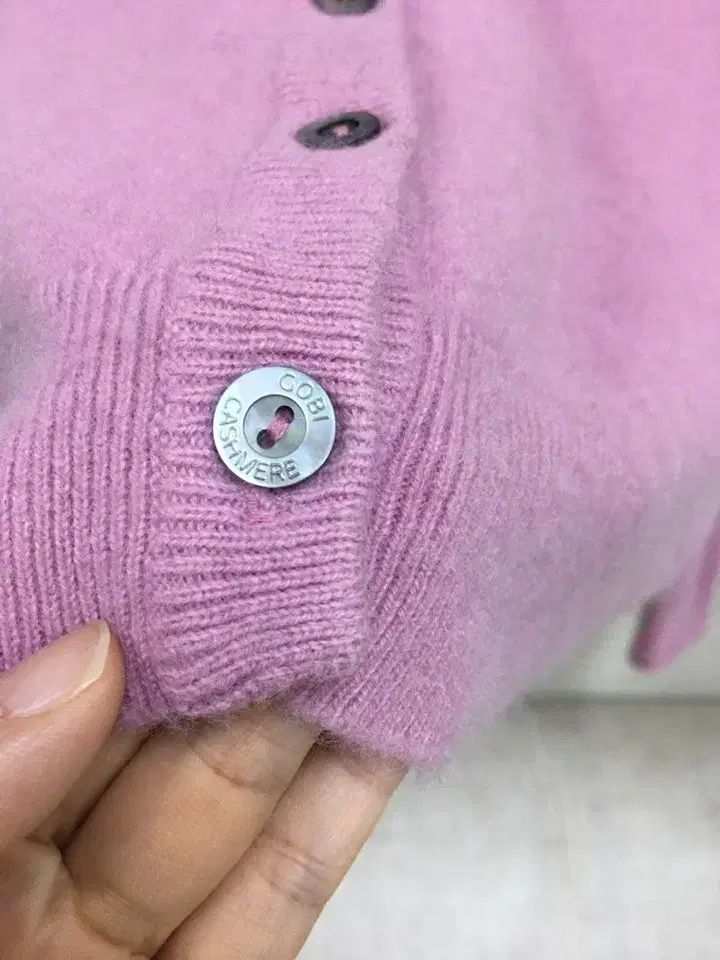 GOBI ゴビ ピンク色 カシミア100 カーディガン
