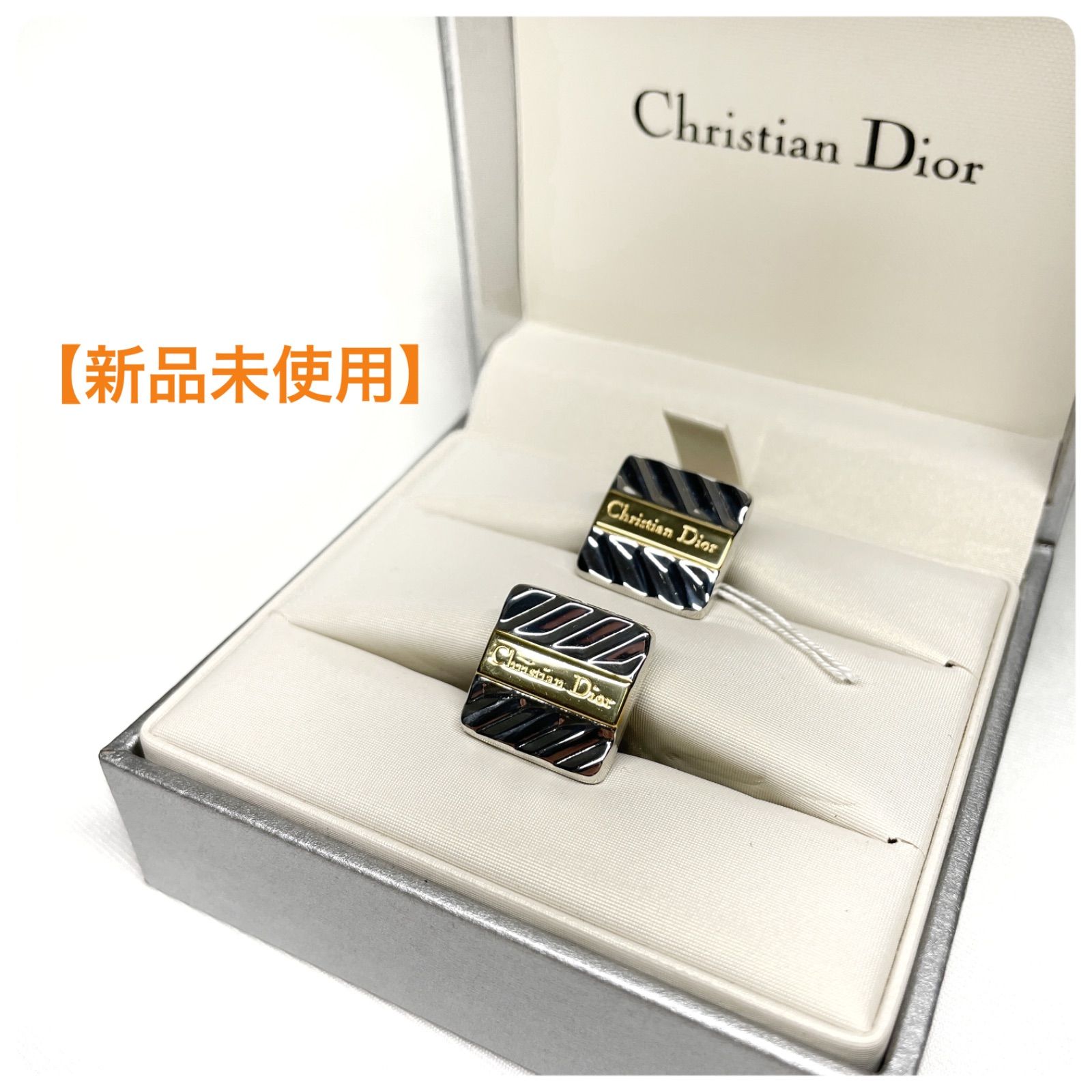 状態極美品☆ Dior ロゴ ラインストーン ネクタイピン カフス - ネックレス