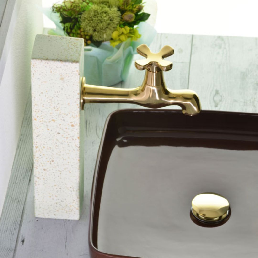 和風 壁付水栓用