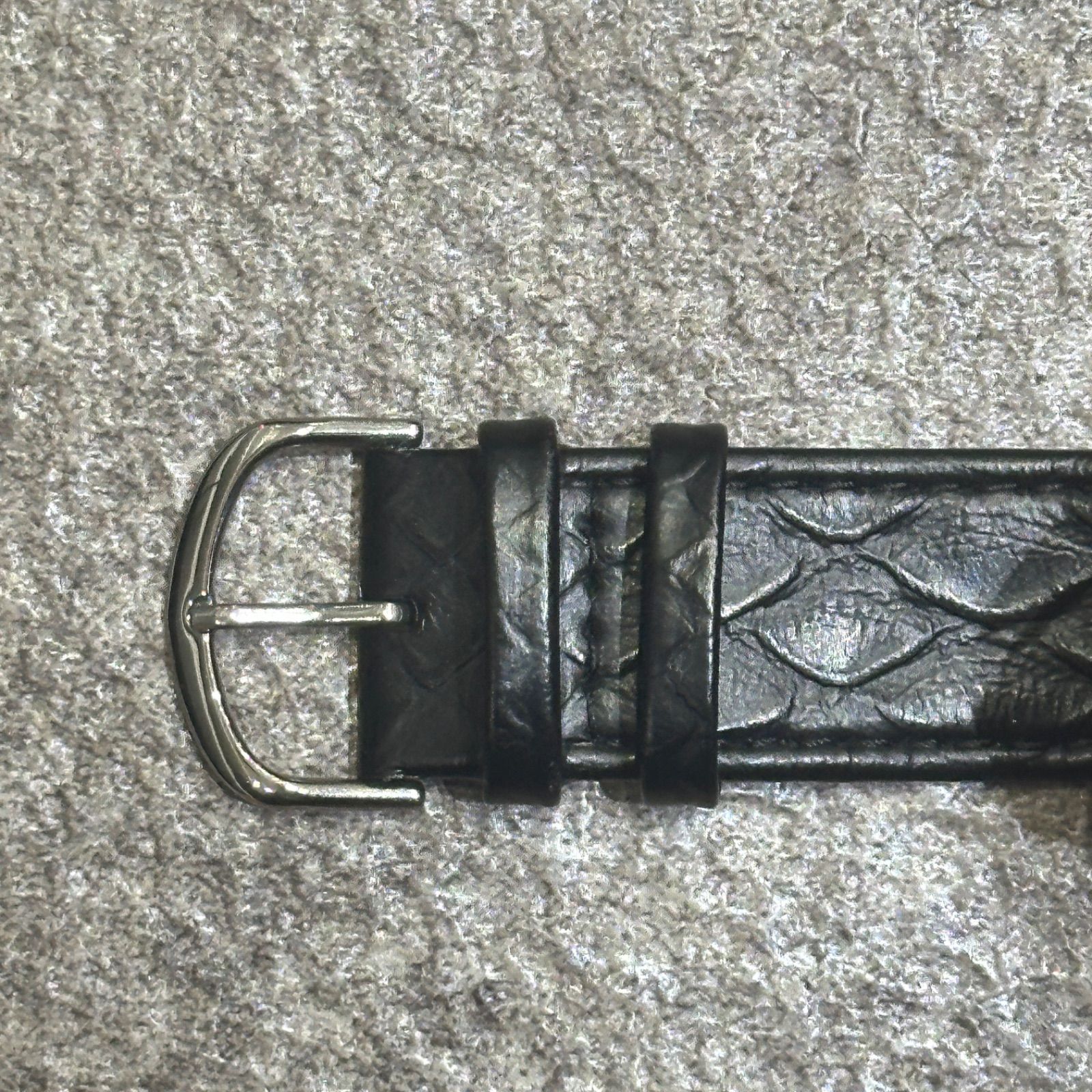 参考上代29700円 LAPHONT SQUARE MELTING WATCH LARGE / SIL WHT BLK 