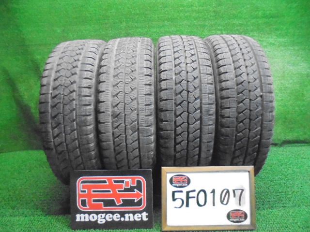 5FO107 N2 残溝11.9mm 製 215 65R15 110 108L LT ブリヂストン ブリザック W979 15インチスタッドレスタイヤ4本セット