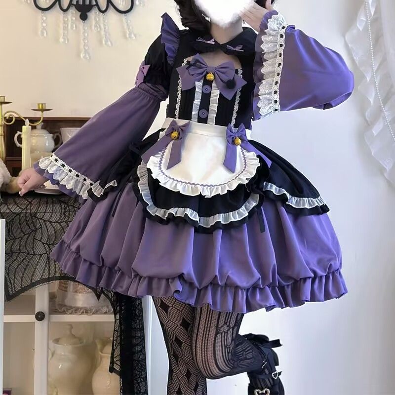 メイド服 セットアップ ワンピース 仮装 コスプレ 半袖 付け袖 メイド服 衣装 仮装 フリル ワンピース エプロン 姫袖 セクシー 萌え ゴスロリ ロリータ ハロウィン コスプレ 仮装 ダイナー ダイナーガール メイド ウェイトレス カフェ店員 衣装 制服