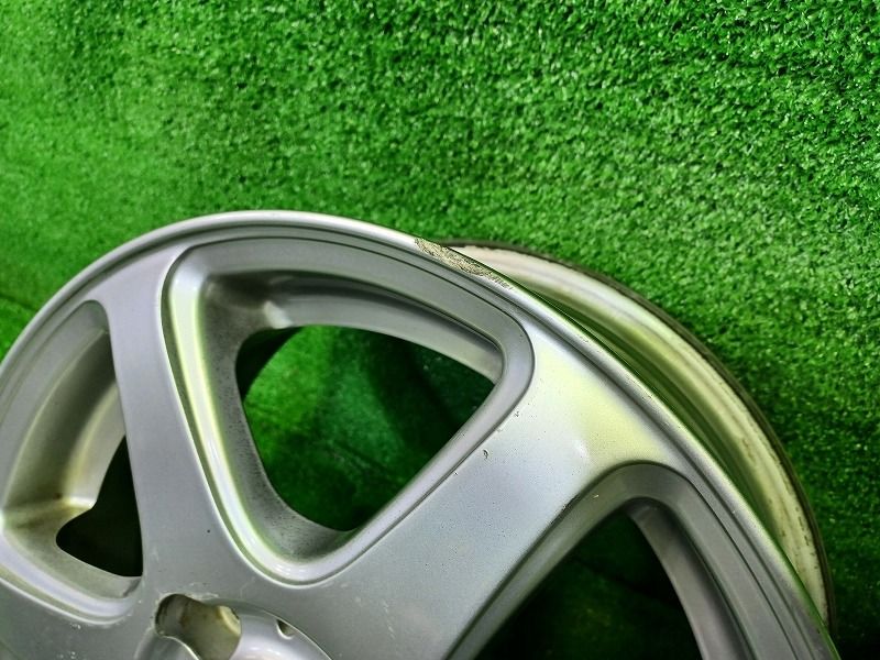 ブリヂストン ファング ﾉｰﾄ ホイール アルミ ガンメタ 14インチ 5.5J 4穴 4本 100 40