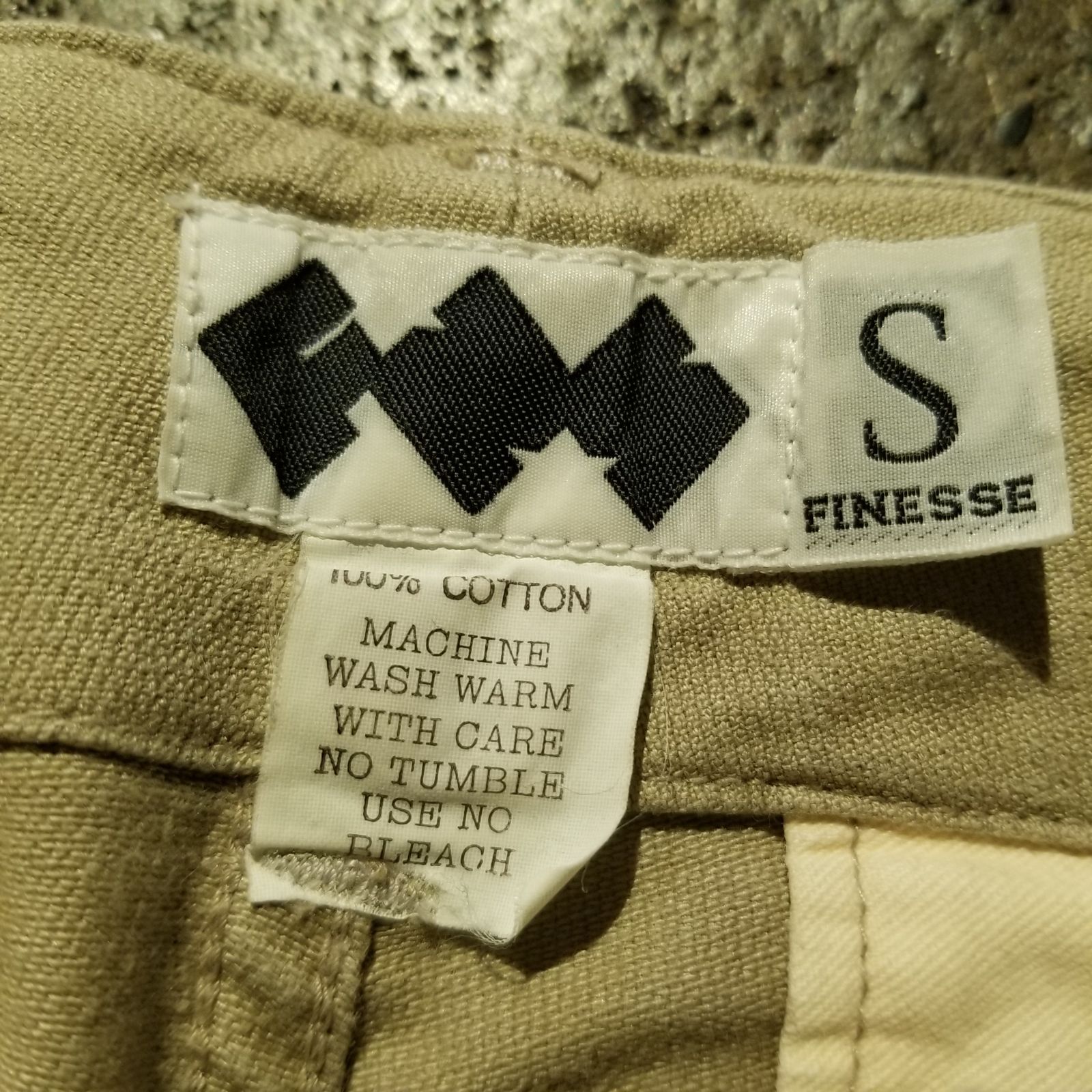 FINESSE GOOD ENOUGH 90s 1998 コットンカーゴパンツ S フィネス