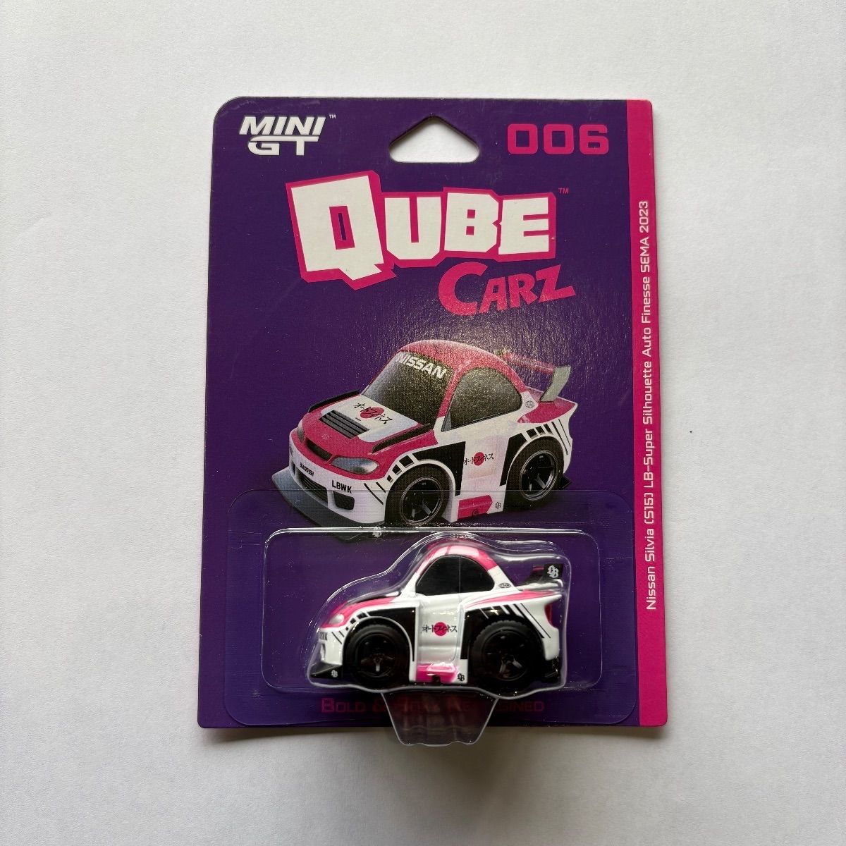 miniGT QUBE CARZ 006 Nissan Silvia (S15) LB-Super Silhuette Auto