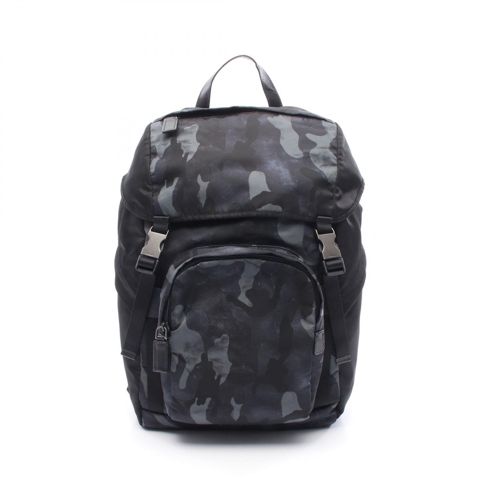 【セール】プラダ☆Re-Nylon カモフラ柄バックパック2VZ135 2C0Z プラダ PRADA リュックサック バックパック 2VZ135 ブラック