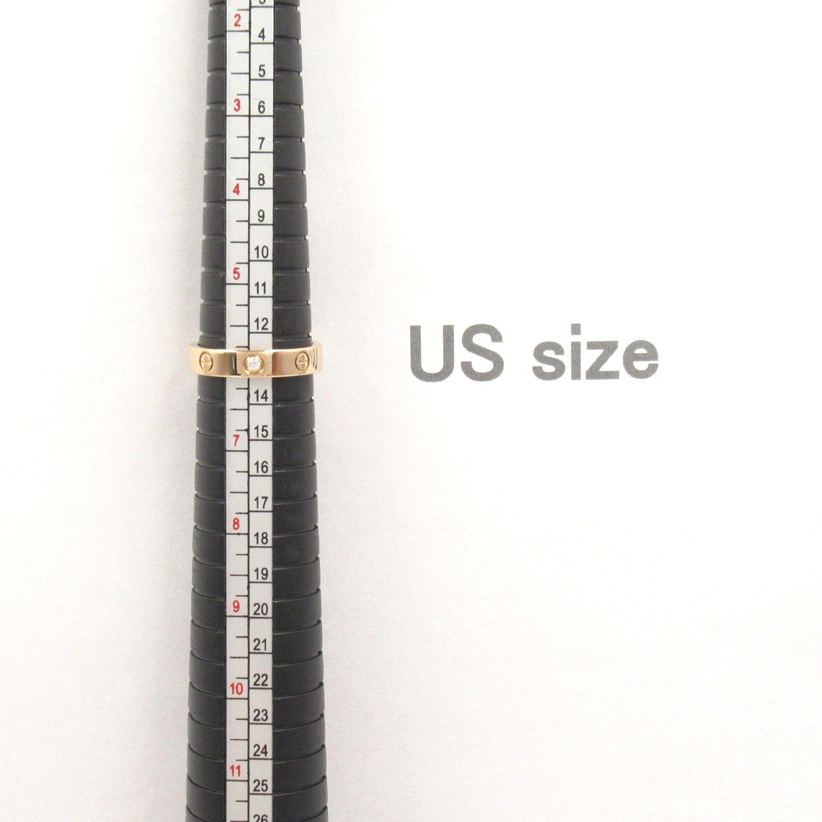 moe.カルティエ ミニラブ1PダイヤモンドリングAu750/K18PG moe