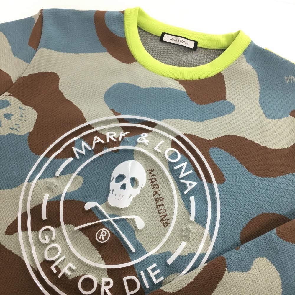 MARK & LONA カモフラージュ柄ニットセーター MARK & LONA