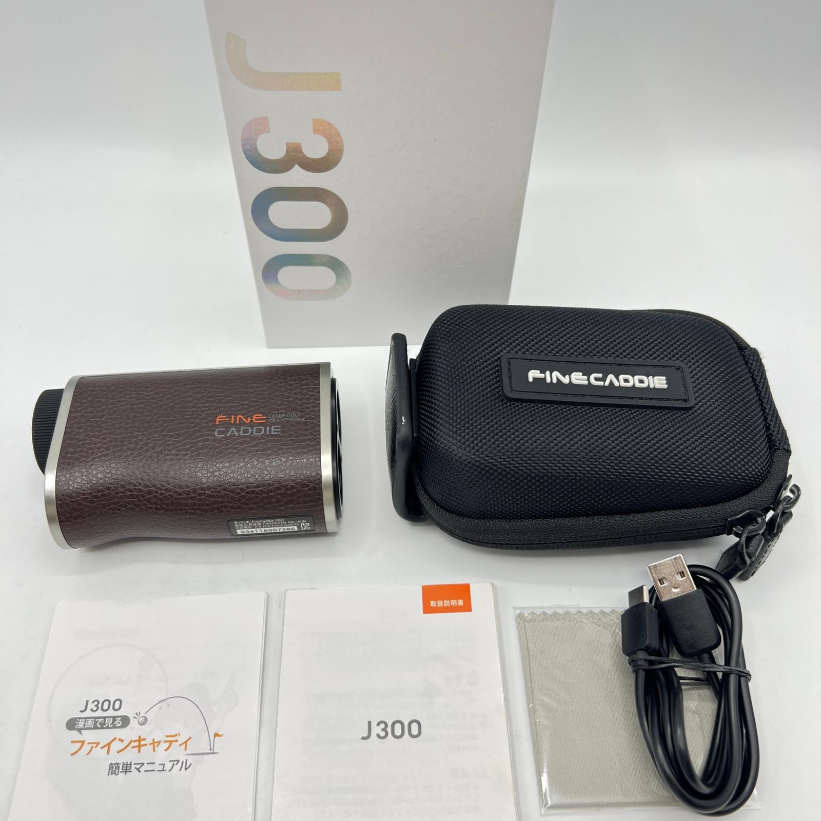 美品】FINECADDIE J300 レーザー距離計 ブラウン ファイン