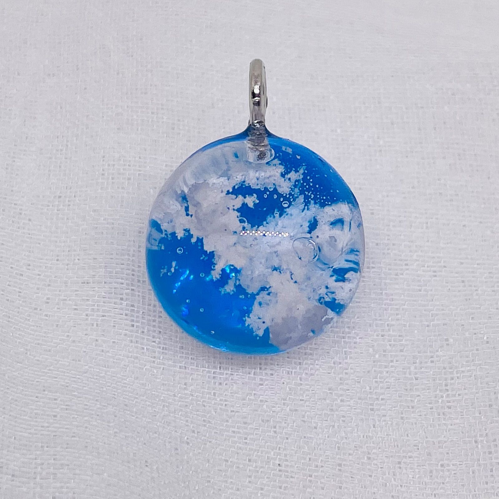 空玉 雲 しゃぼん玉 約2cm レジン 商品NO'2 空 空球 球体