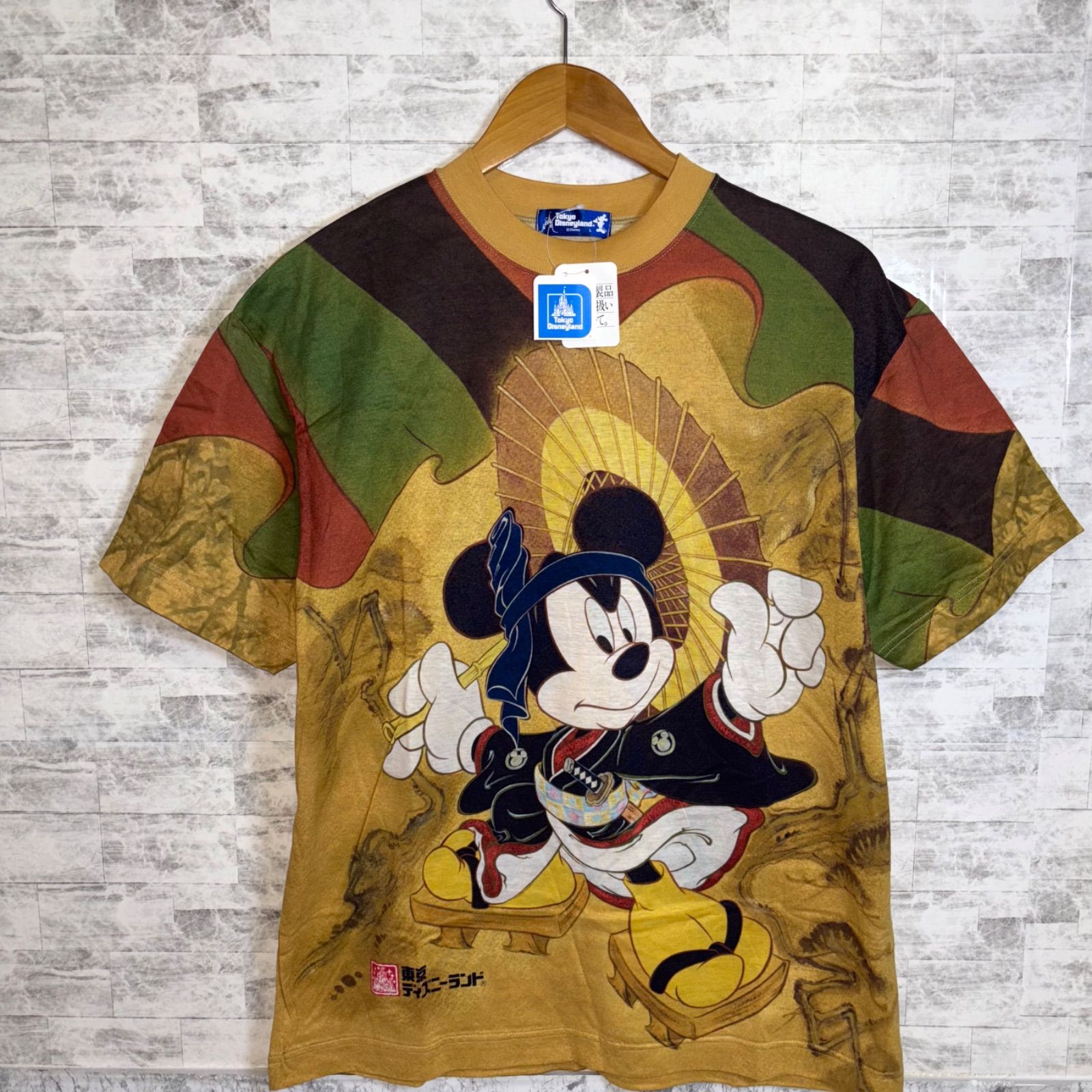 レア/未使用「東京ディズニーランド」5years Tシャツ/Lサイズ おまけ付 激レア！80s デッドストック！東京ディズニーランド開園当時