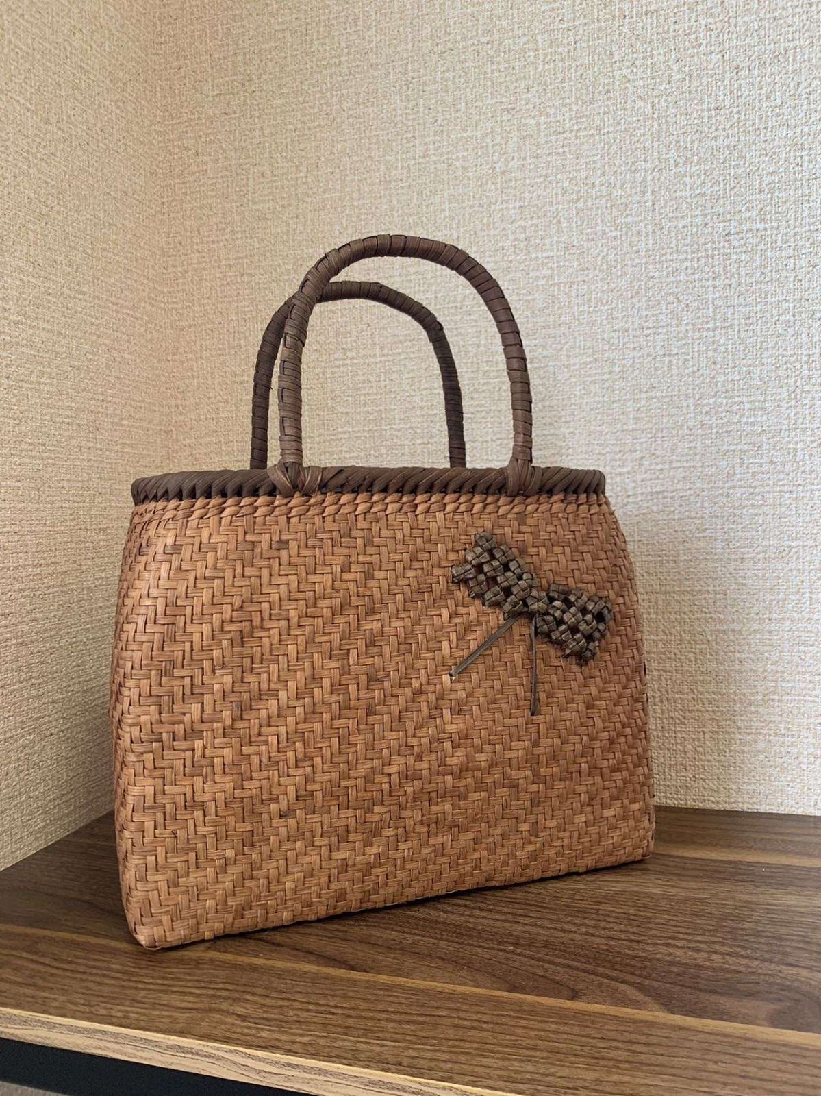 山葡萄 手作り 収納箱セット 網代編み 細ひご 山葡萄籠バッグ
