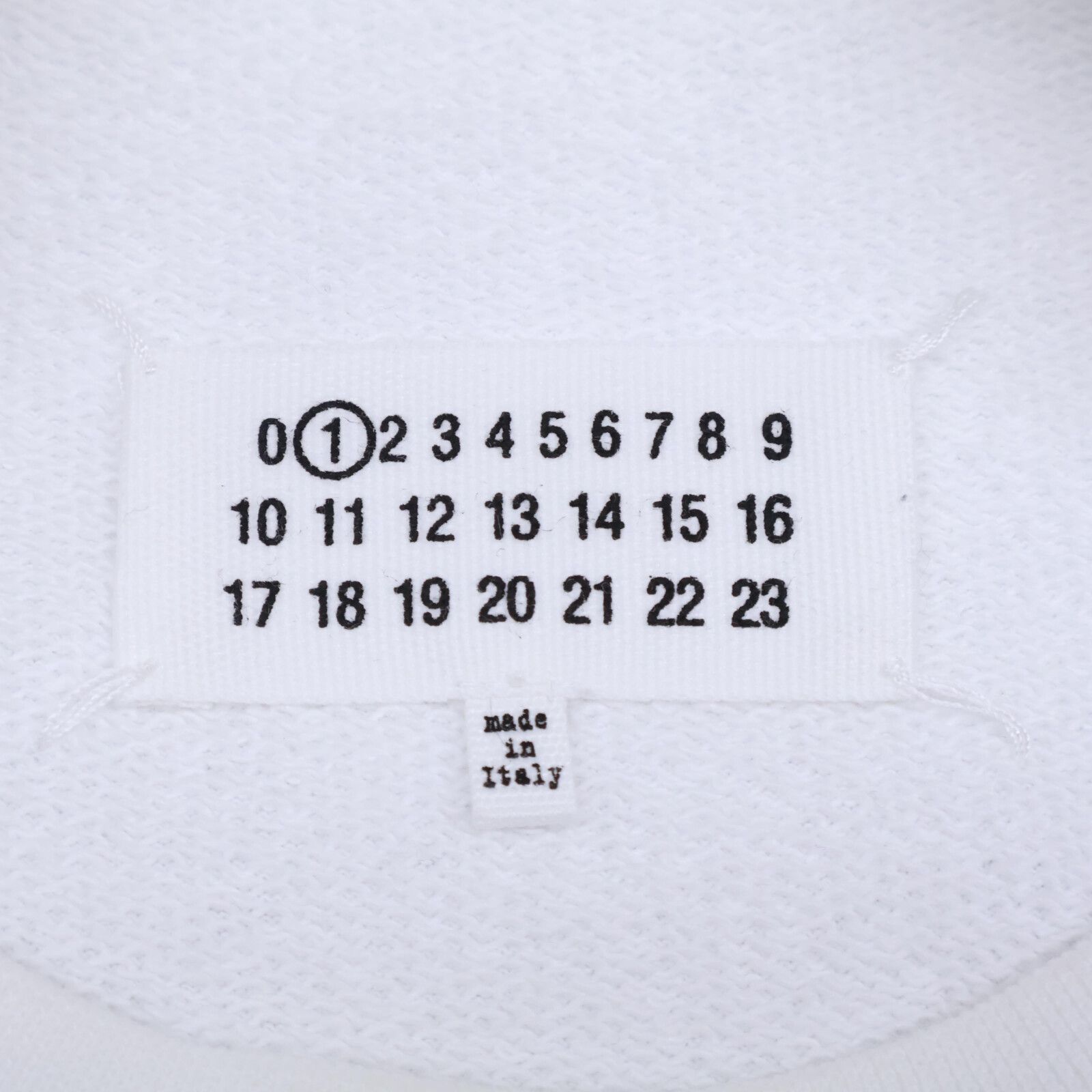 メゾンマルジェラ S51GU0092 ホワイト ラグランスリーブ ロゴスウェット S Maison Margiela（旧Maison Martin Margiela） - メゾンマルジェラ