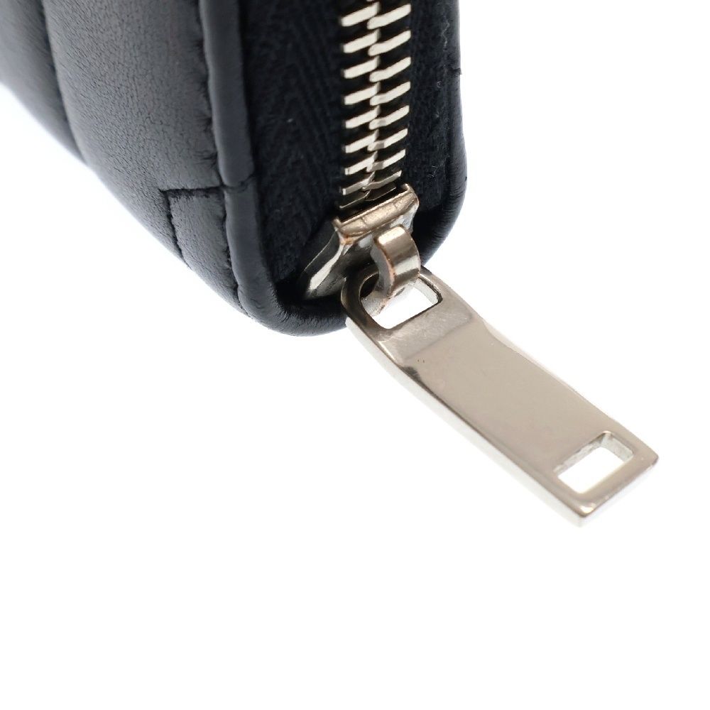 SAINT LAURENT PARIS (サンローランパリ) YSLロゴ キルティング レザー コインケース ブラック 530836