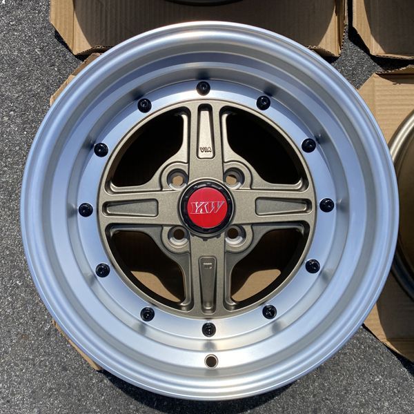 旧車スタイルホイール!! 数量 !! カスタムサイズ 15×8.0J±0 PCD100 4穴 15インチ ホイール4本セット 4穴スポーツなど FFCRYSTALESIA_COM