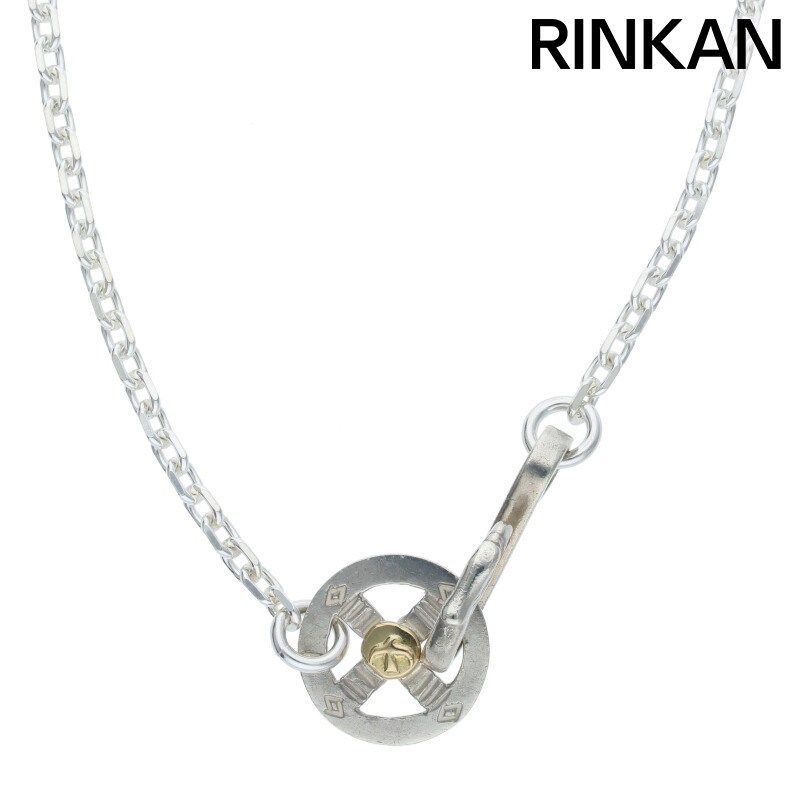 ゴローズ 細角チェーン 金メタル付属 ゴローズ シルバーフェザー中金