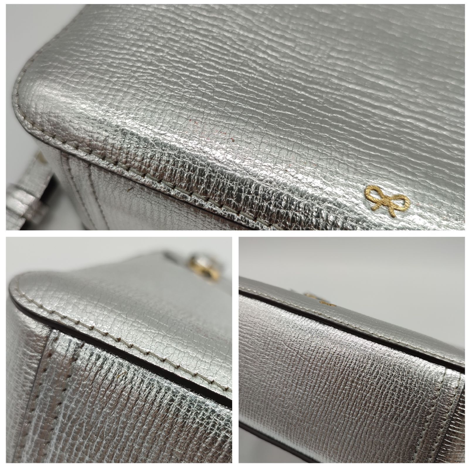 アニヤハインドマーチ　ステッカー　ショルダーバッグ　極美品　ボディクロスバッグ　 アニヤハインドマーチ ショルダーバッグ オールオーバーステッカーズ