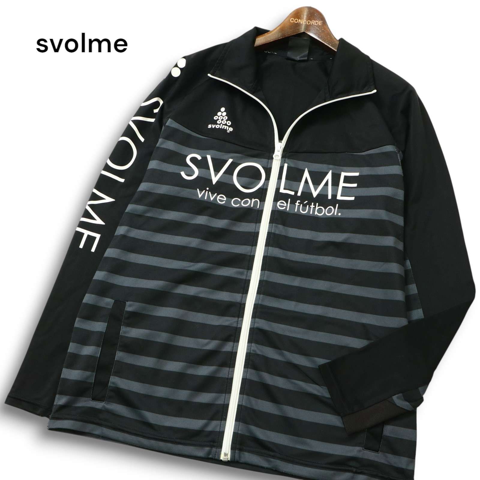 svolme スボルメ 通年 ストレッチ☆ ロゴ ボーダー ジャケット 