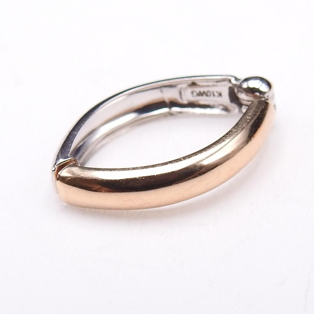 K10YG/WG イエローゴールド ホワイトゴールド イヤリング レディース  