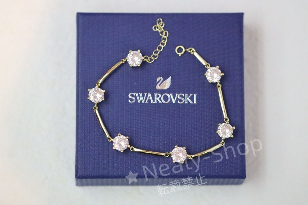 💗新品💗Swarovski  ファッショ六爪シングルドリルクリスタル竹節ブレスレット