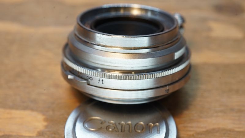 7046 希少 Canon LENS 28mm F3.5 ライカ Lマウント