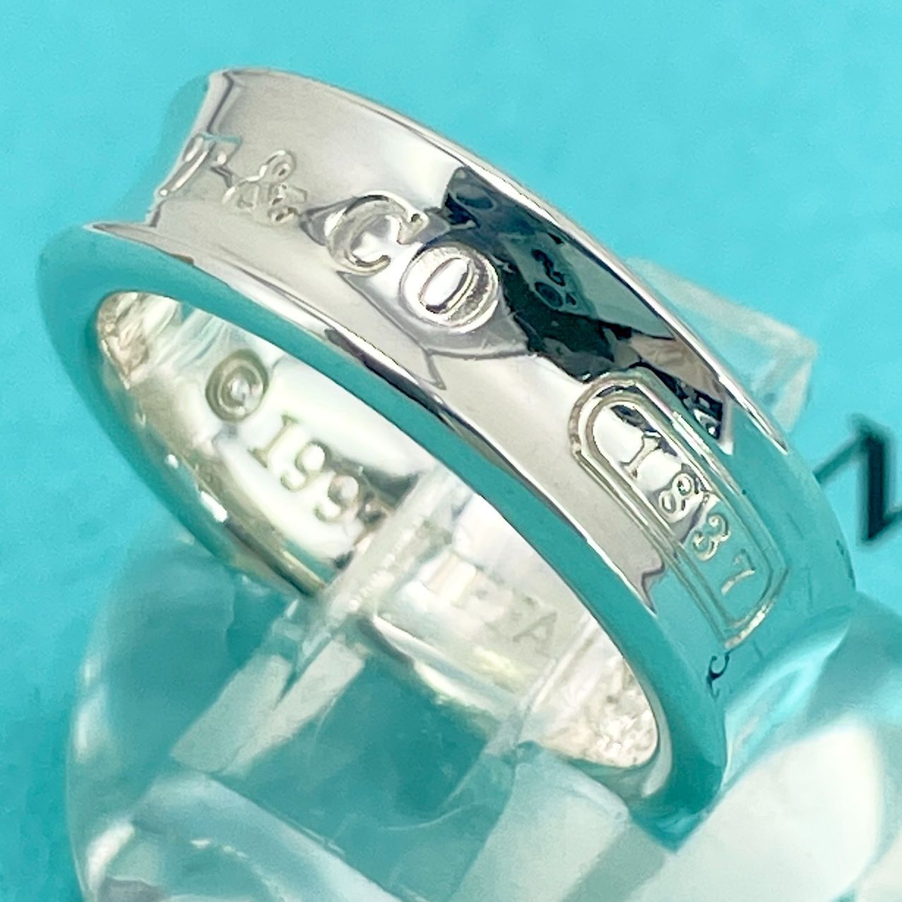 17号 ティファニー ナロー 1837 ワイド リング シルバー Tiffany&Co./24-1268