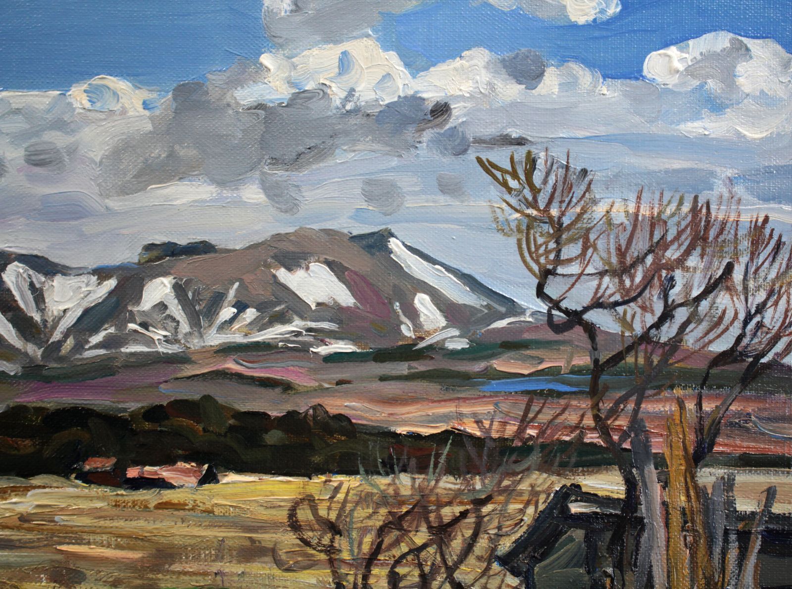 豊田 満『樽前山残雪』油彩画【真作保証】 絵画 - メルカリ