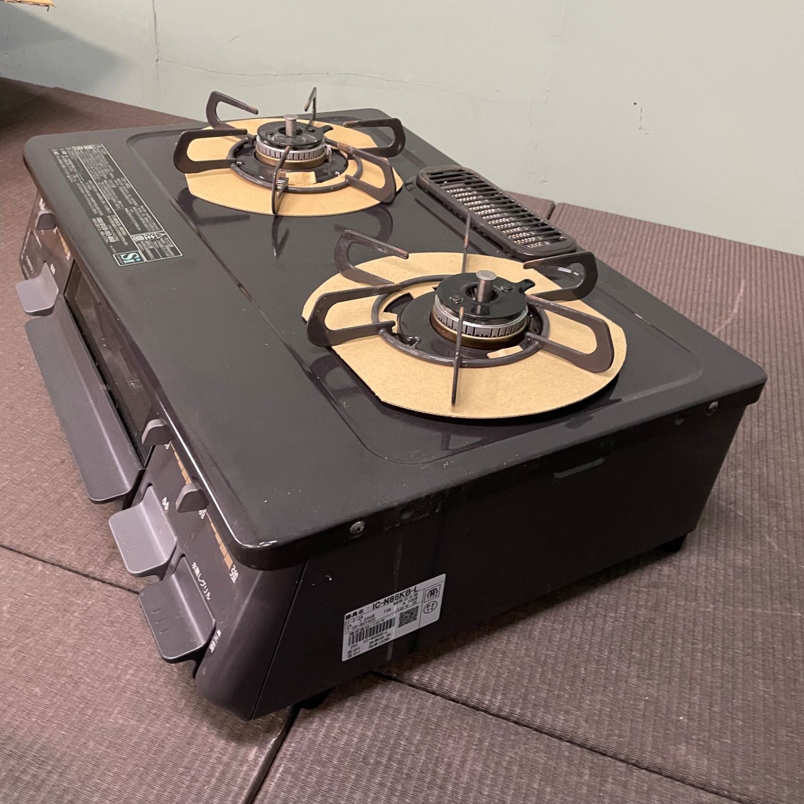 022)【未使用品/2023年製】Paloma パロマ 2口ガスコンロ IC-S37BM-2L