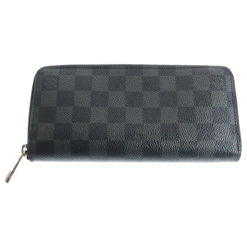 LOUIS VUITTON ルイヴィトン ダミエグラフィット ジッピーウォレット ヴェルティカル レザーロングウォレット 長財布 ブラック N63095