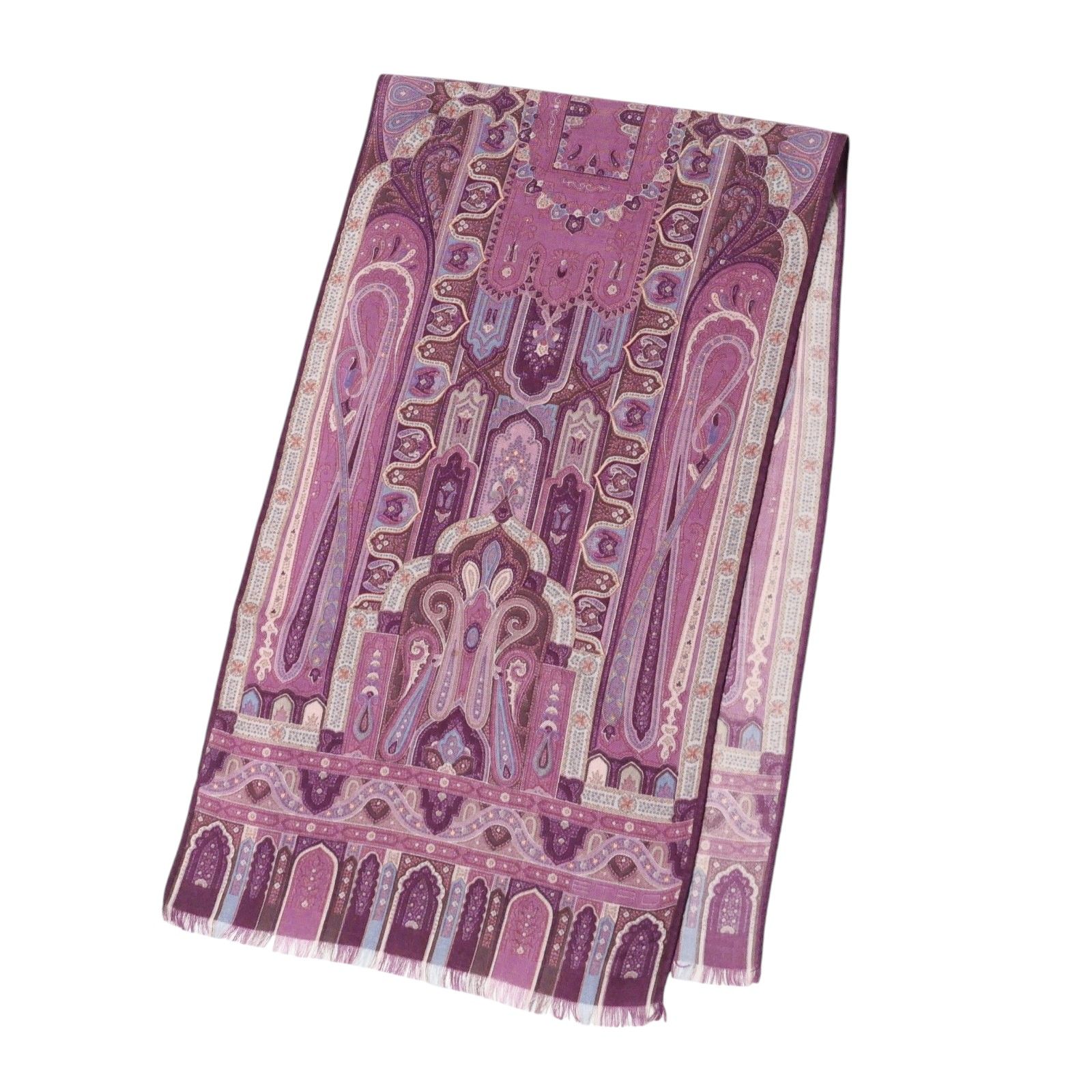 ETRO エトロ ストール ストール ペイズリー ウール シルク 32cm ETRO エトロ ストール ストール ペイズリー ウール シルク 32cm