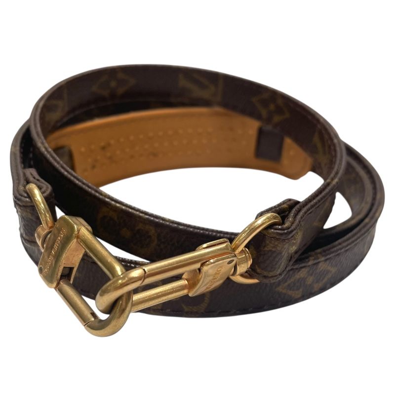 ルイ ヴィトン LOUIS VUITTON ショルダーストラップ ブラウン ゴールド金具 モノグラム ユニセックス ショルダーストラップ