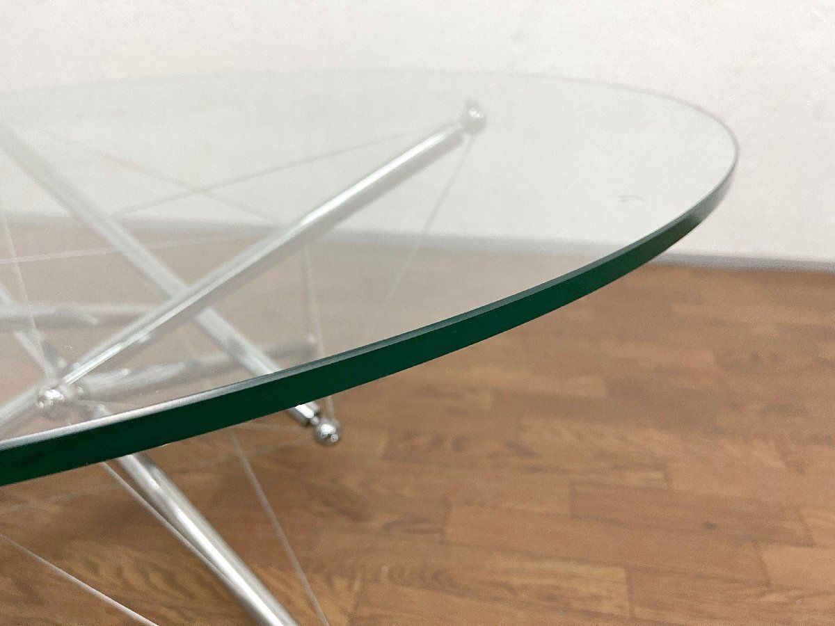 ◇カッシーナ Cassina 713 ガラス天板 ローテーブル センターテーブル