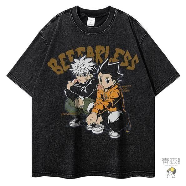 HUNTER × HUNTER キルア ヴィンテージ加工Tシャツ Amazon.co.jp: HUNTER×HUNTER キルア ヴィンテージ加工 Tシャツ