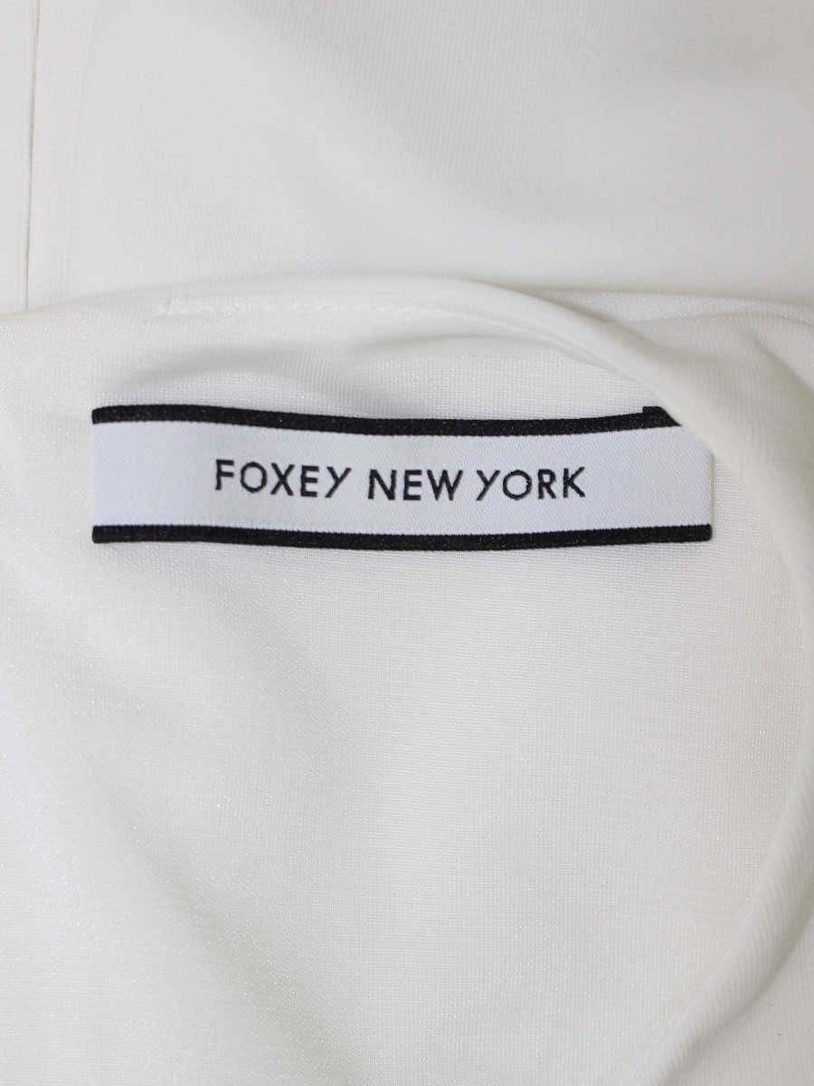 FOXEY 43478 ブラウス　38 ホワイト フォクシーニューヨーク FOXEY NEW YORK シャツ ブラウス 半袖