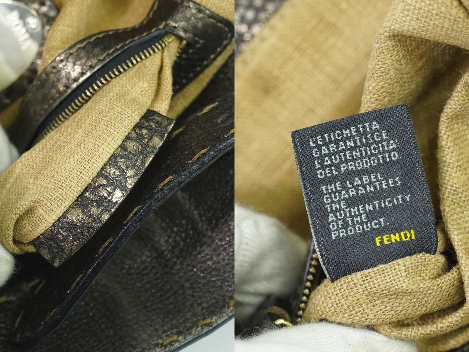 本物 フェンディ FENDI セレリア ヴィラボルゲーゼ トートバッグ  