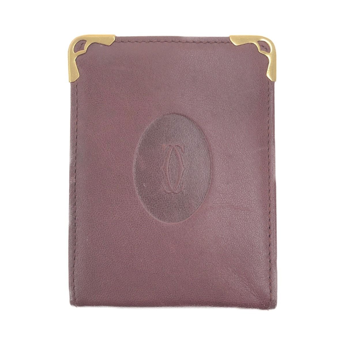 〇〇Cartier カルティエ マスト ドゥ カルティエ カーフレザー タバコ