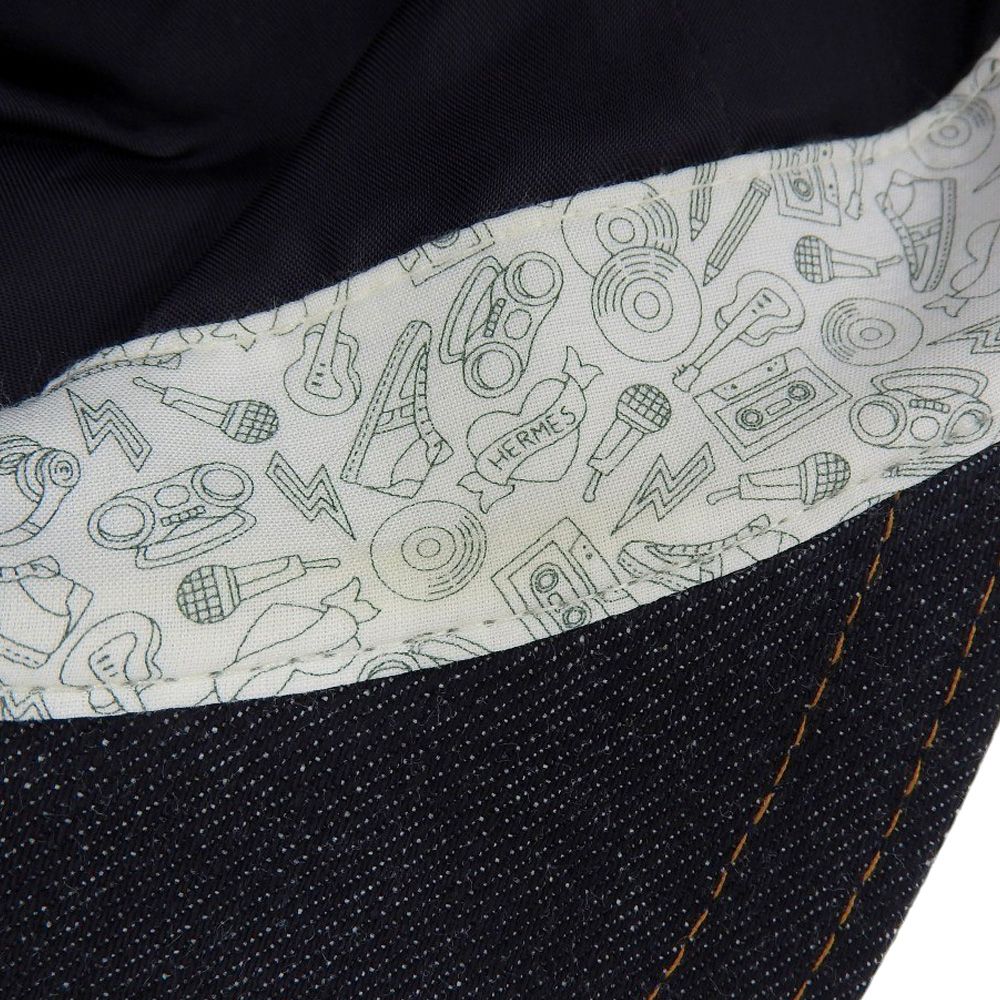 HERMES エルメス　デニム ベースボールキャップ　58 HERMES エルメスデニム ベースボールキャップ58 HERMES エルメス