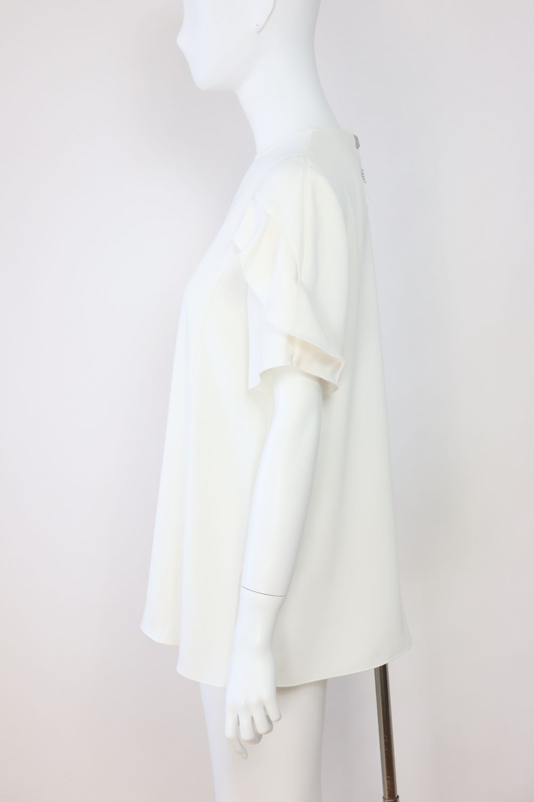 極美品✨ フォクシー ブラウス フラウンスペタル フリル ホワイト 40 フォクシーニューヨーク フラウンスペタルブラウス 40 美品
