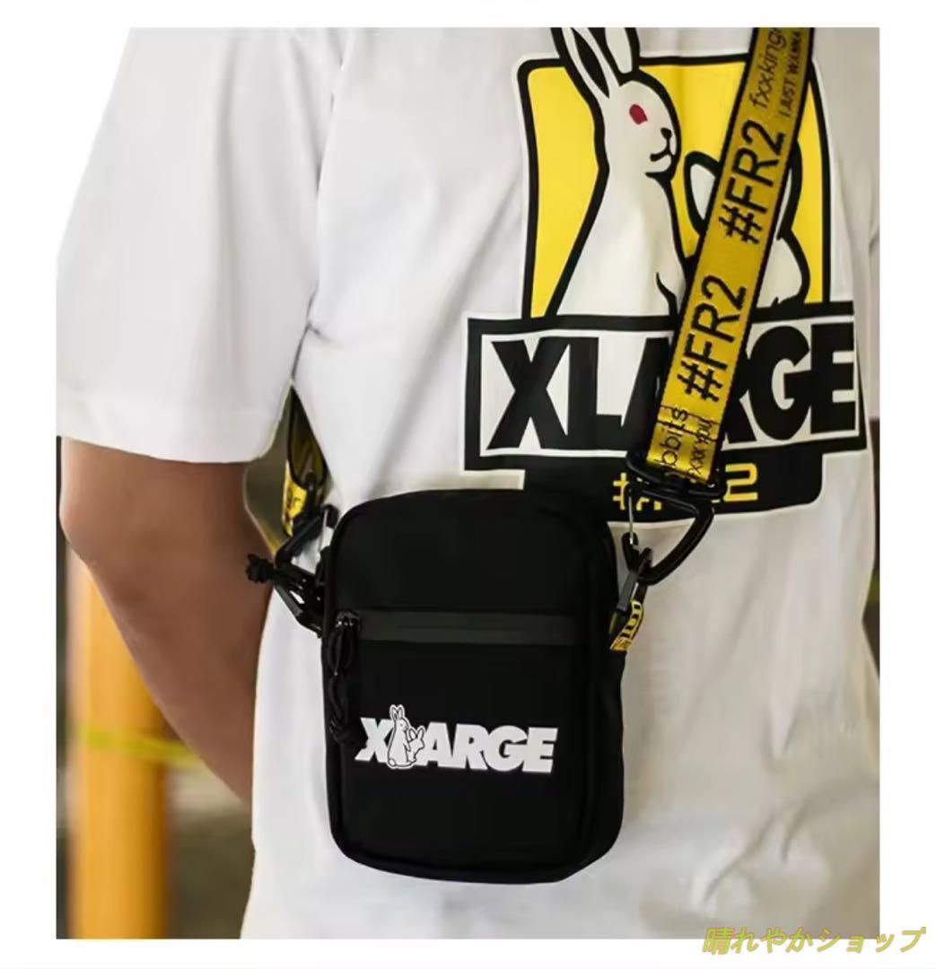 新品未使用 FR2 ショルダーバッグ XLARGE エクストララージ サコッシュ ブラック - メルカリ