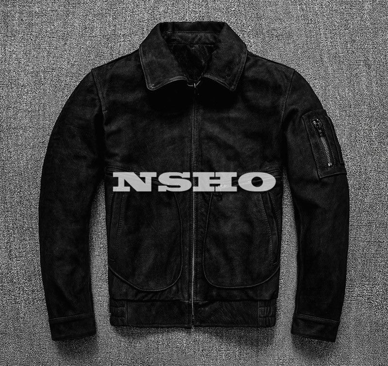 上質　メンズ　レザー　ジャケット　復刻　40年代　アビエイタースタイル　カウスエード　フライトジャケット　牛革 上質 メンズ レザー ジャケット 復刻40's アビエイタースタイル