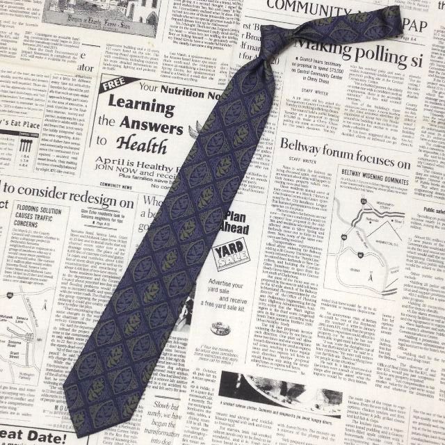 ダーバン DURBAN 微光沢 ネクタイ シルク パターン柄 ミックス H-006808 ゆうパケット