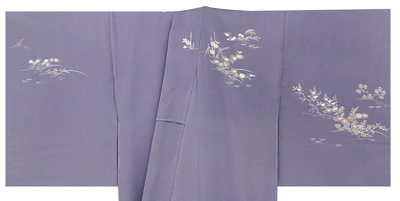 金彩 蛍ぼかし 桜花模様 菊花 付け下げ 着物 102a p