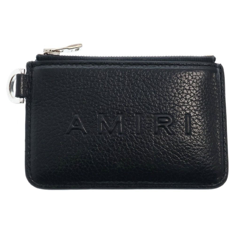AMIRI (アミリ) PEBBLED W LOGO CHAIN WALLET エンボス コインケース