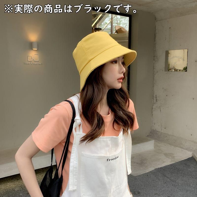 一時お値下げ！MIU MIU バケットハット 黒　M バケットハット レディース 帽子 5cmつば シンプル コットン